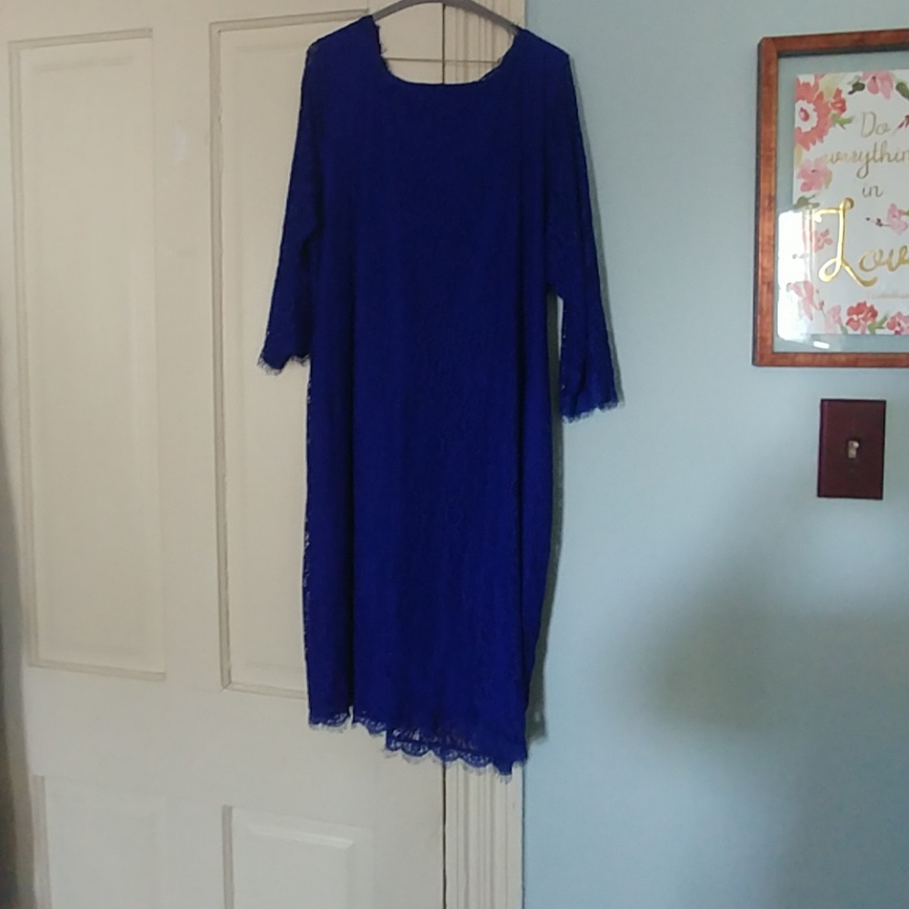 Royal blue dress
